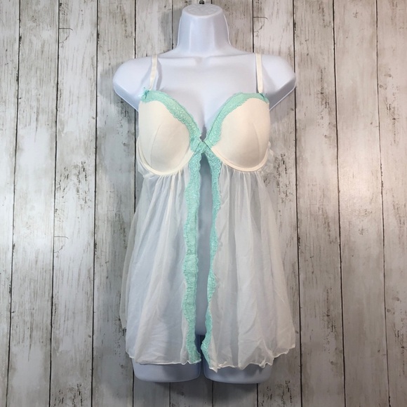 Passion Forever Teddy Flyaway Sheer Top L - Picture 1 of 6